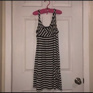Black and White Stripped Summer Dress